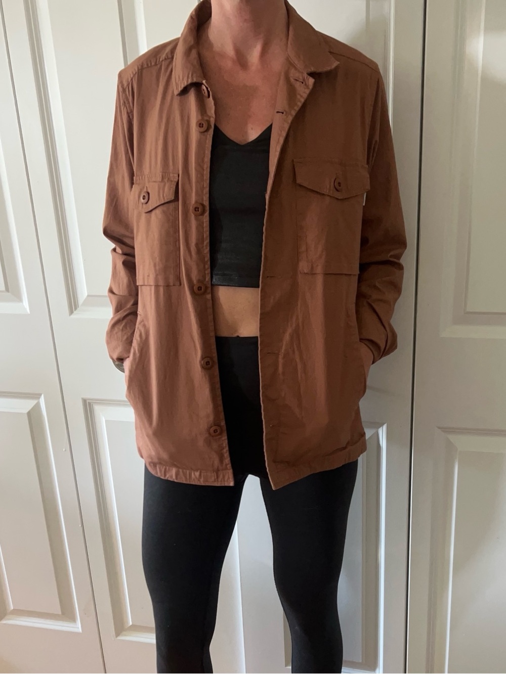 Vuori Russel Field Ripstop Shirt Jacket Brown Small